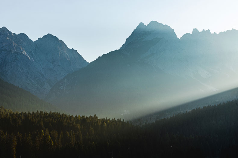 Image of mountains and forest