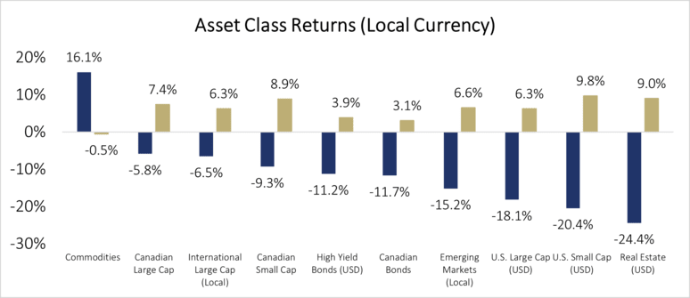 Asset class returns local currency