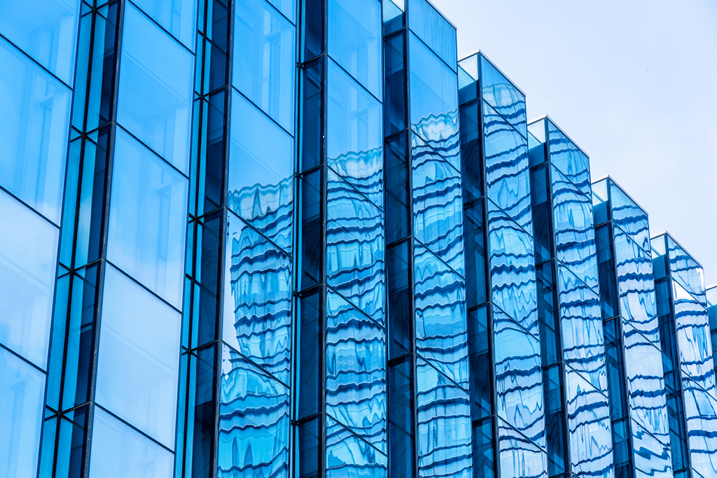 Architecture details Modern Building Glass facade Exterior