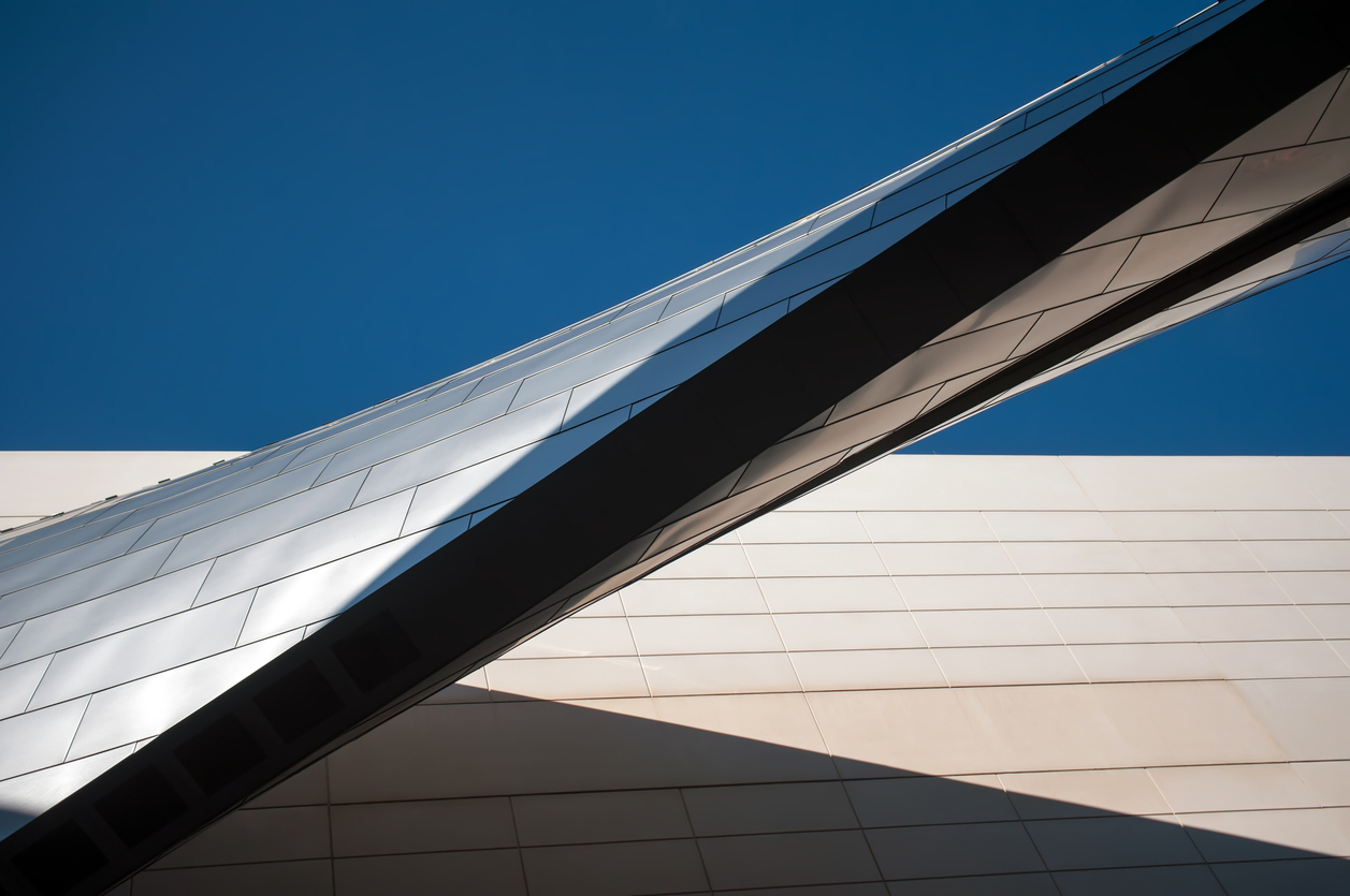 abstract view of modern architectural elements